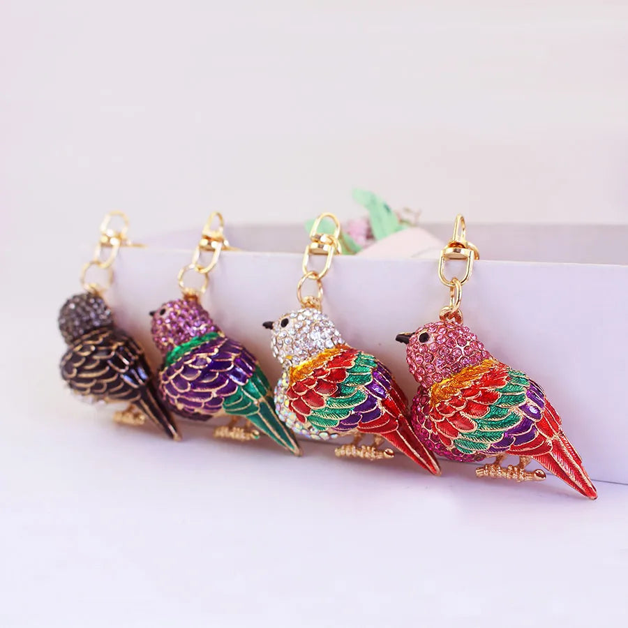 Cute Bird Alloy Women'S Keychain