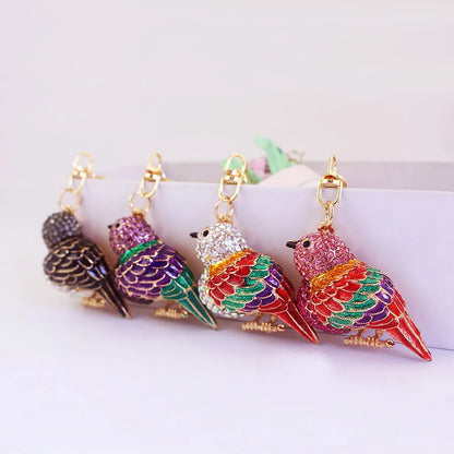 Cute Bird Alloy Women'S Keychain