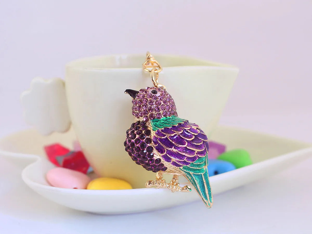 Cute Bird Alloy Women'S Keychain