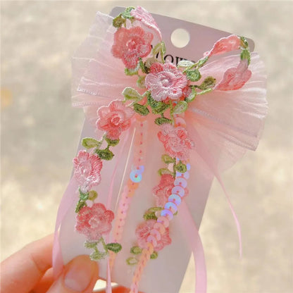 Cute Bow Knot Cloth Hair Clip