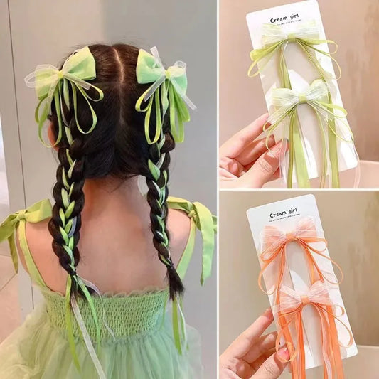 Cute Bow Knot Cloth Hair Clip