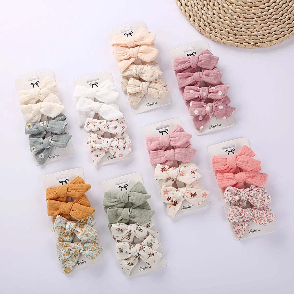 Cute Bow Knot Cloth Handmade Hair Clip