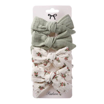 Cute Bow Knot Cloth Handmade Hair Clip