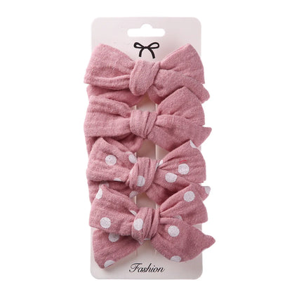 Cute Bow Knot Cloth Handmade Hair Clip