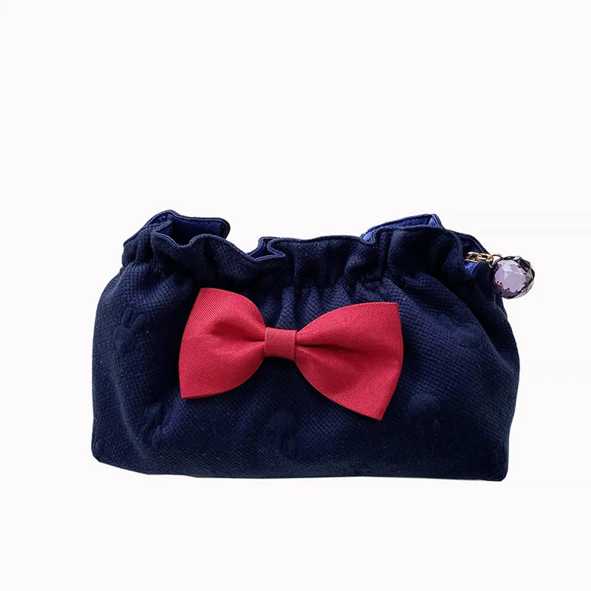 Cute Bow Knot Cotton Square Makeup Bags