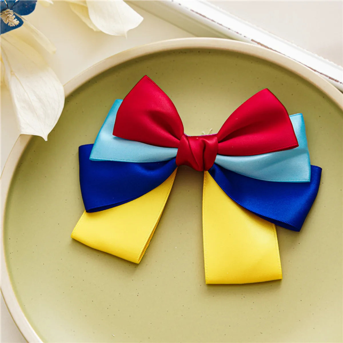 Women'S Cute Bow Knot Satin Hair Clip