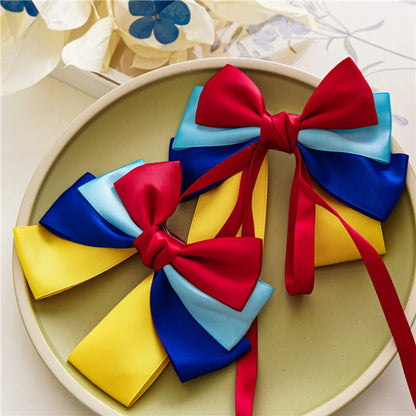 Women'S Cute Bow Knot Satin Hair Clip