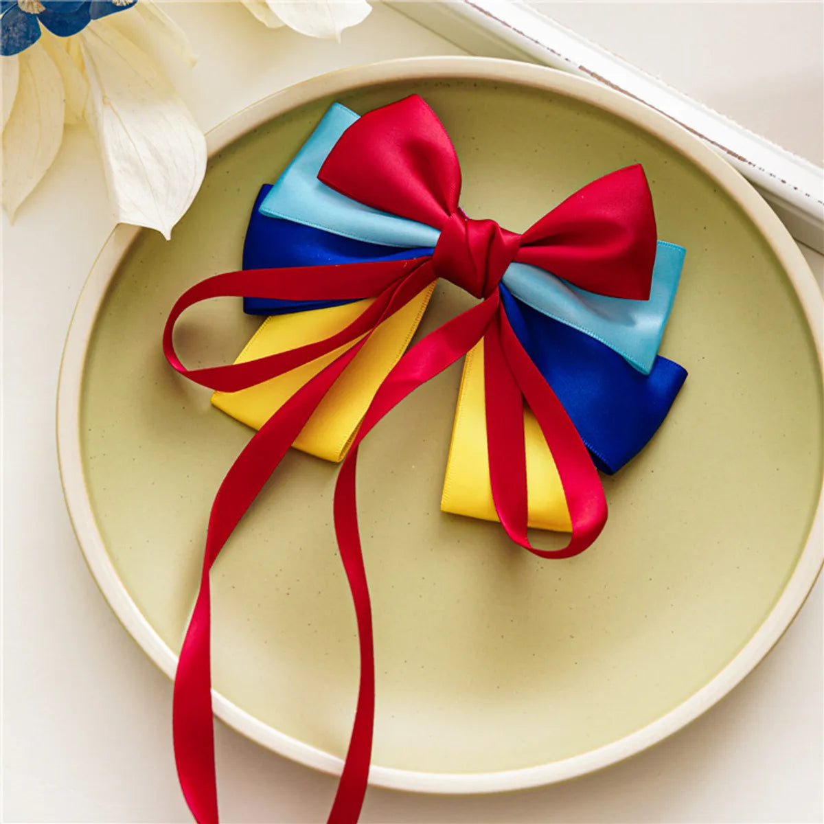 Women'S Cute Bow Knot Satin Hair Clip