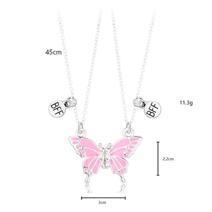 Cute Butterfly Alloy Kid'S Pendant Necklace