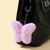 Cute Butterfly Imitation Fur Unisex Bag Pendant Keychain