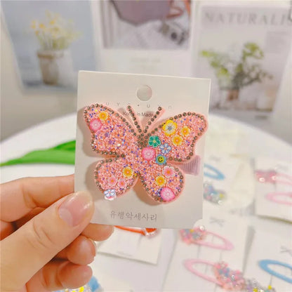 Cute Butterfly Imitation Pearl Hair Clip Hair Band