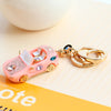 Cute Car Alloy Plating Inlay Rhinestones Unisex Keychain 1 Piece