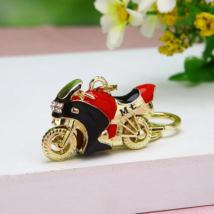 Cute Car Alloy Plating Inlay Rhinestones Unisex Keychain 1 Piece