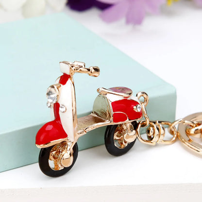 Cute Car Alloy Plating Inlay Rhinestones Unisex Keychain 1 Piece