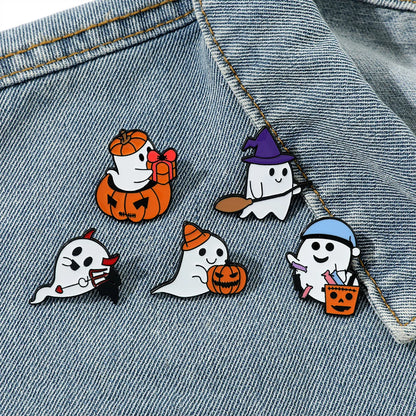 Cute Cartoon Alloy Enamel Unisex Brooches