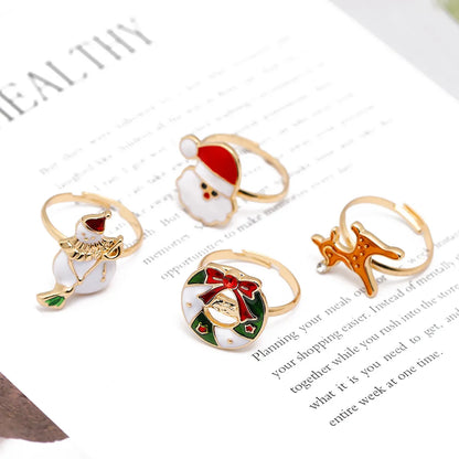 Cute Cartoon Alloy Enamel Unisex Open Ring