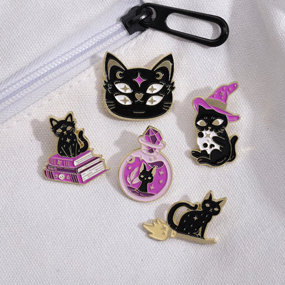 Cute Cartoon Alloy Stoving Varnish Unisex Brooches