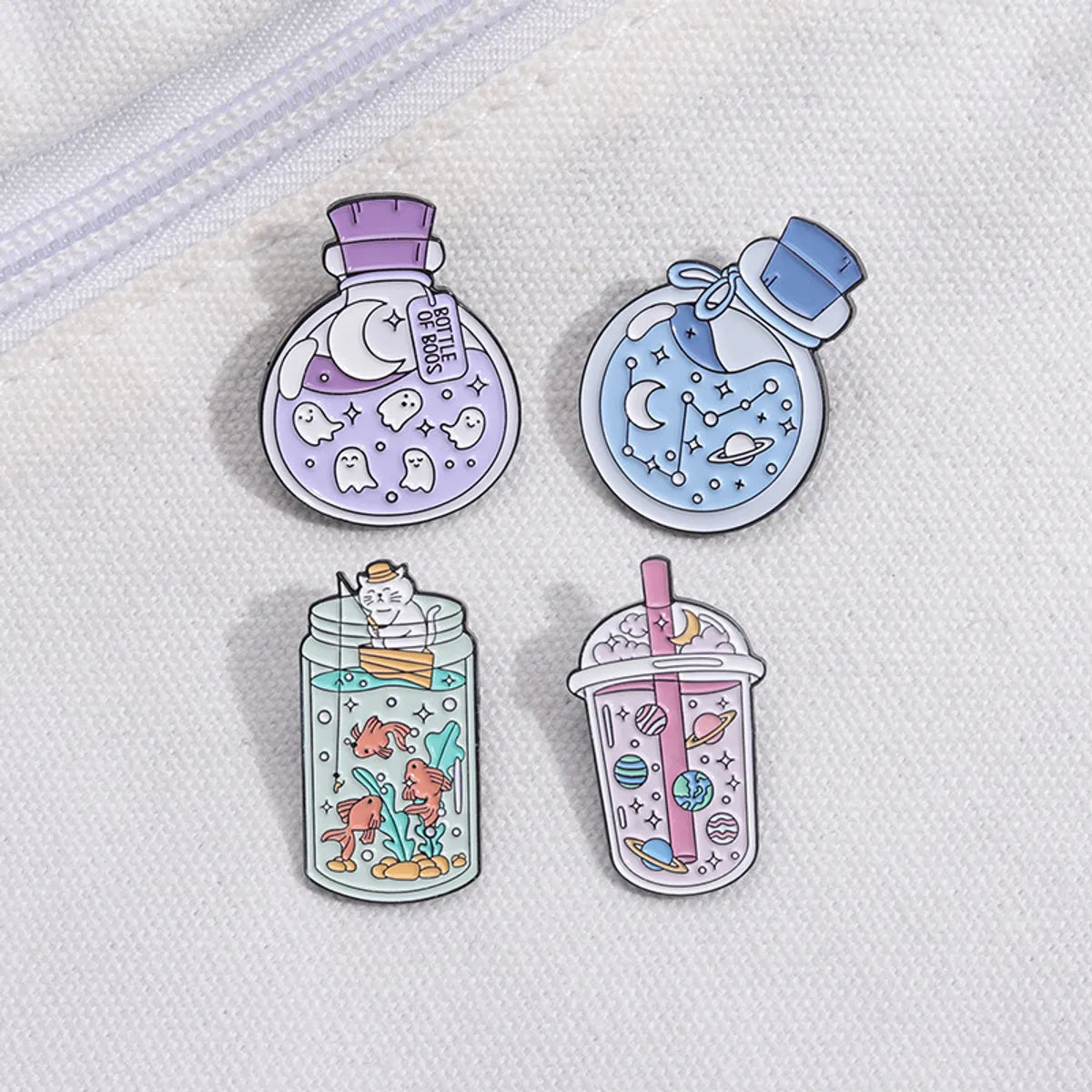 Cute Cartoon Alloy Stoving Varnish Unisex Brooches