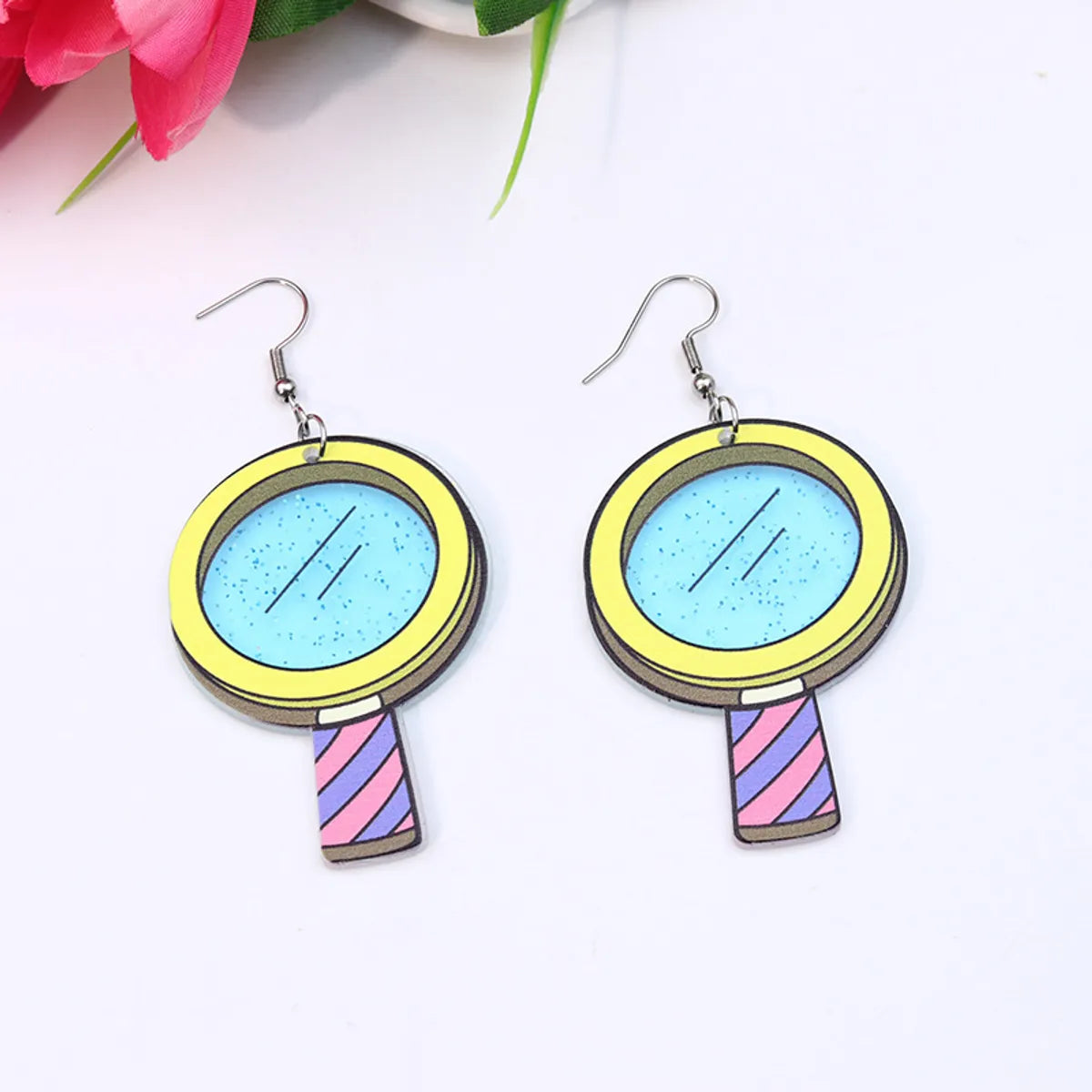 Cute Cartoon Arylic Printing Women's Earrings