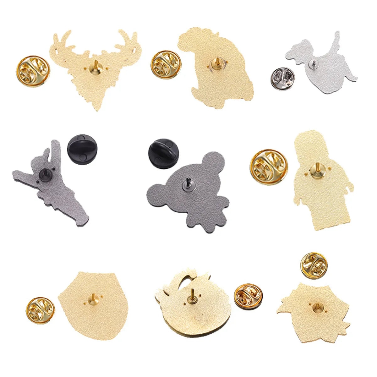 Cute Cartoon Character Alloy Plating Unisex Brooches