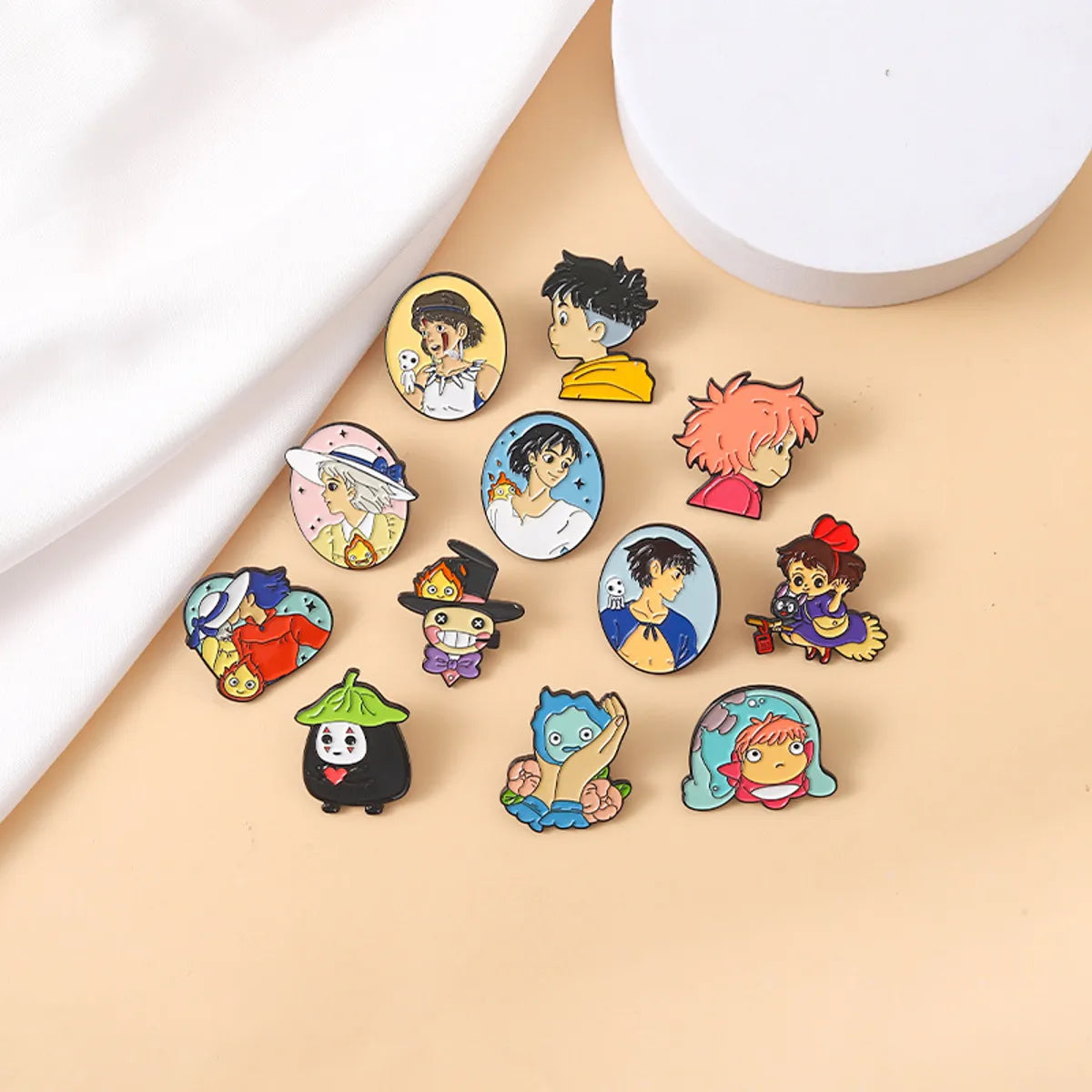 Cute Cartoon Character Alloy Stoving Varnish Brooches