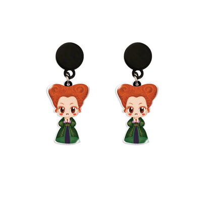 Cute Cartoon Character Arylic Women'S Earrings 1 Pair