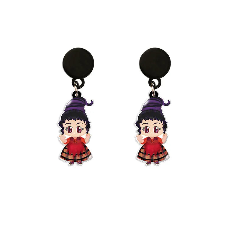 Cute Cartoon Character Arylic Women'S Earrings 1 Pair