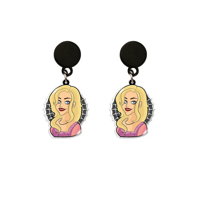 Cute Cartoon Character Arylic Women'S Earrings 1 Pair