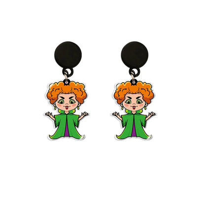 Cute Cartoon Character Arylic Women'S Earrings 1 Pair