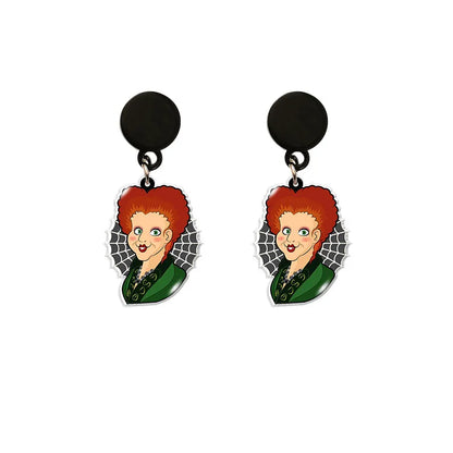 Cute Cartoon Character Arylic Women'S Earrings 1 Pair