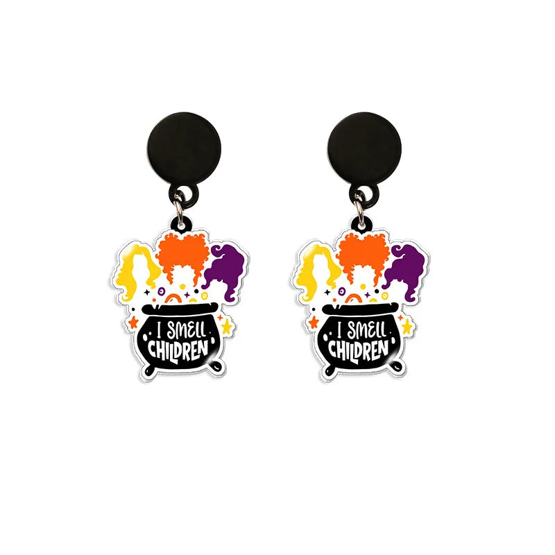 Cute Cartoon Character Arylic Women'S Earrings 1 Pair