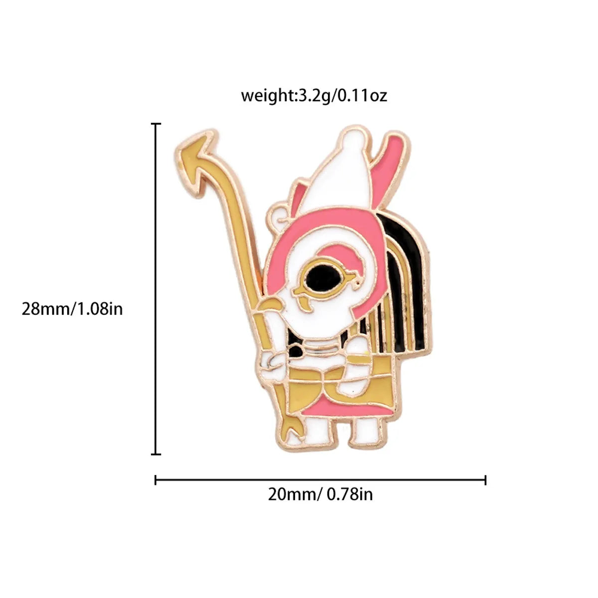 Cute Cartoon Character Metal Plating Unisex Brooches