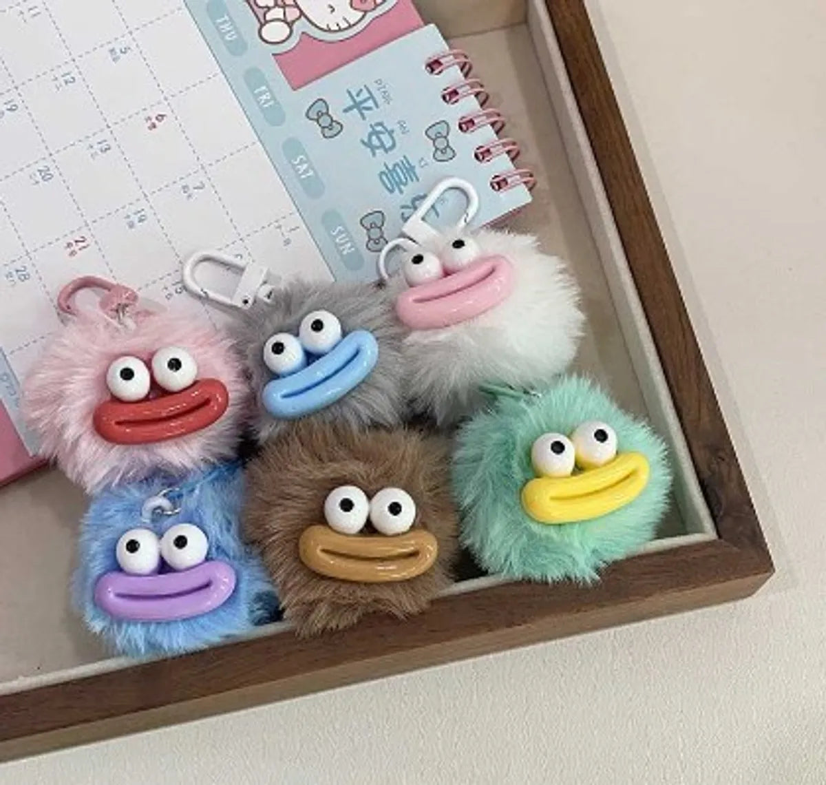 Cute Cartoon Character Polyester Unisex Bag Pendant Keychain