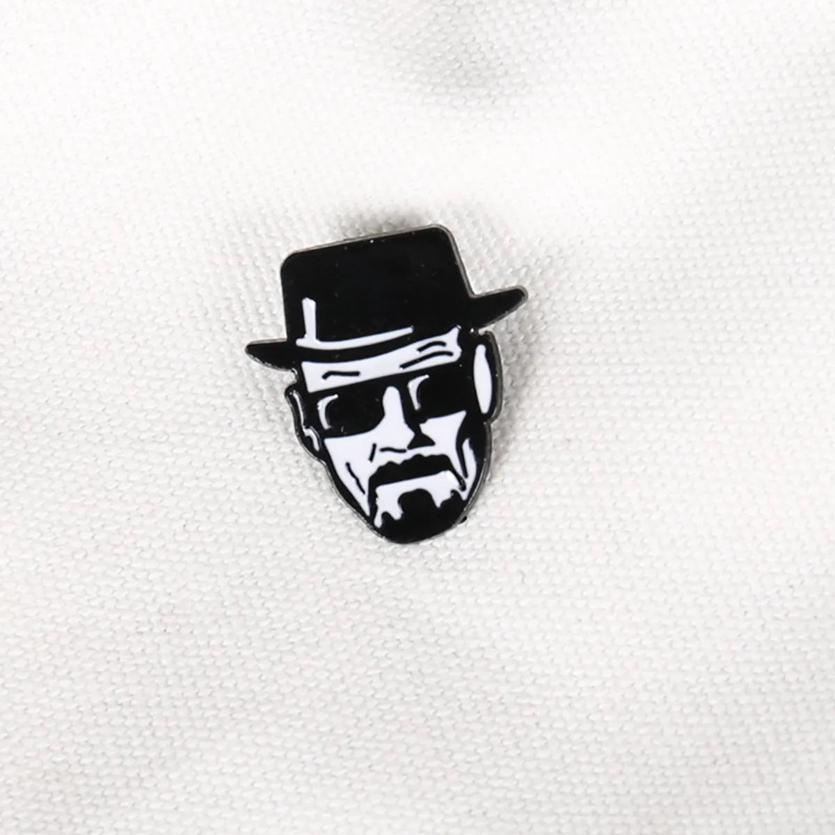 Cute Cartoon Character Shape Black White Alloy Brooch