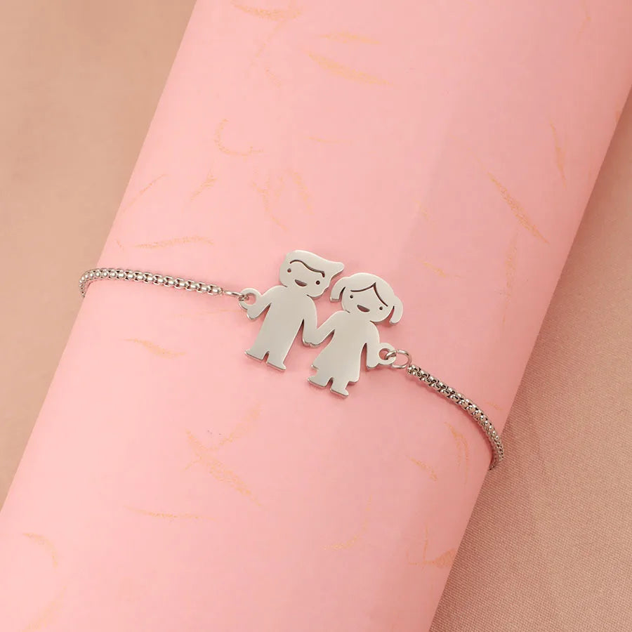 Cute Cartoon Character Titanium Steel Bracelets In Bulk