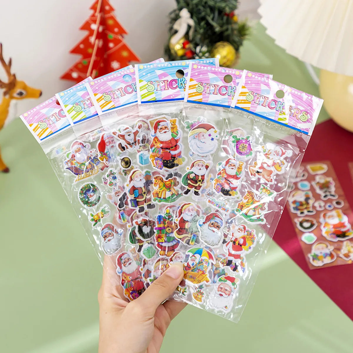 Cute Cartoon Children'S Christmas Paste Stickers Christmas Decoration