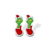 Cute Cartoon Christmas Hat Christmas Tree Arylic Epoxy Christmas Women'S Earrings 1 Pair