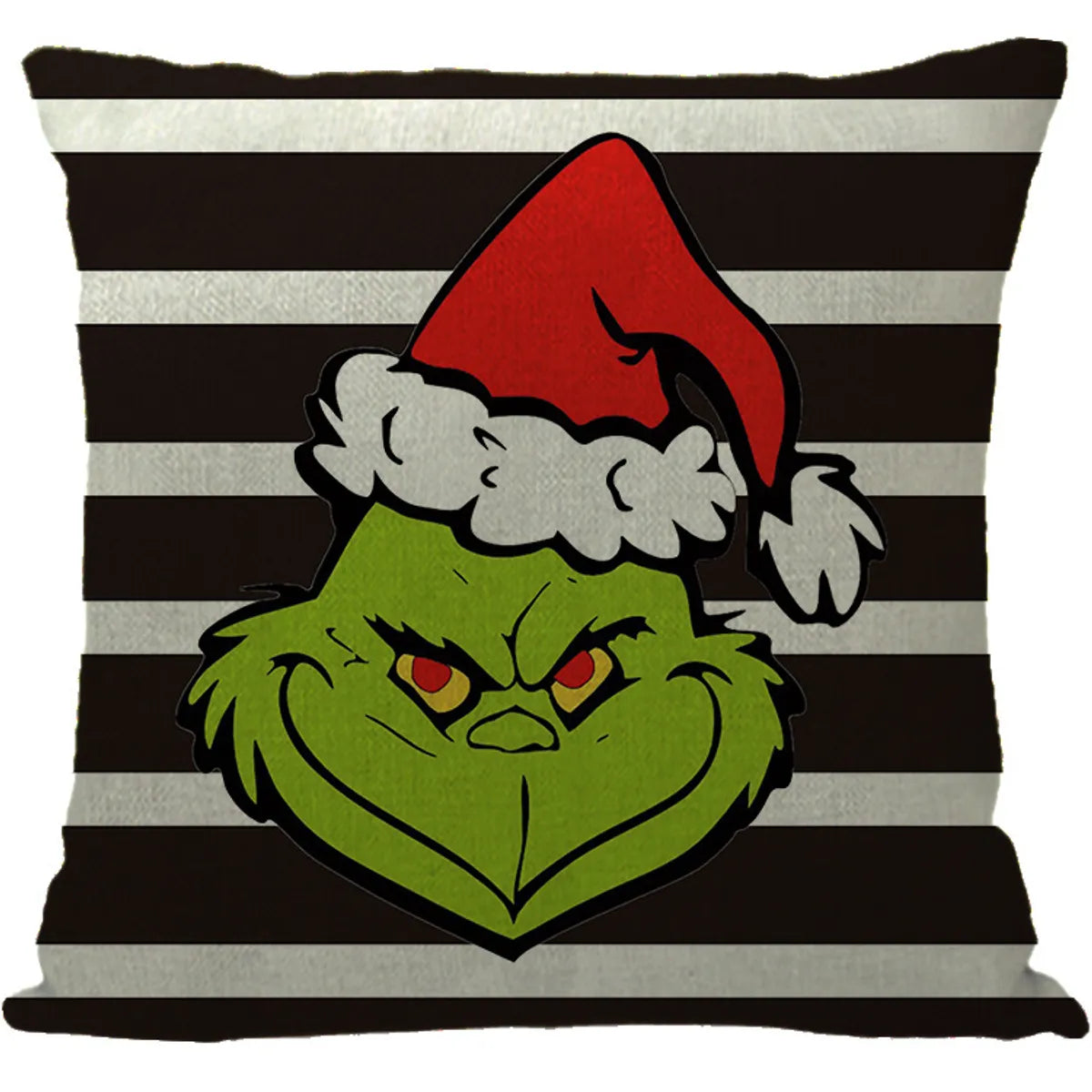 Cute Cartoon Christmas Tree Letter Linen Pillow Cases