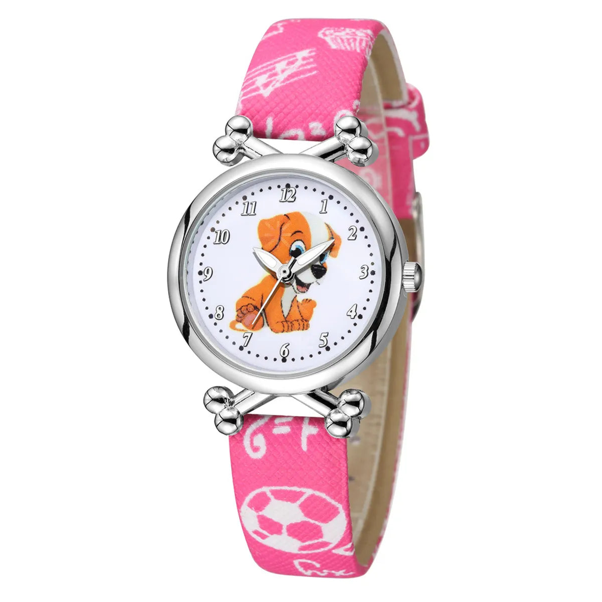 Cute Cartoon Dog Buckle Quartz Kids Watches