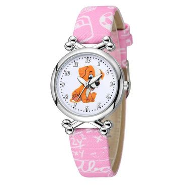 Cute Cartoon Dog Buckle Quartz Kids Watches