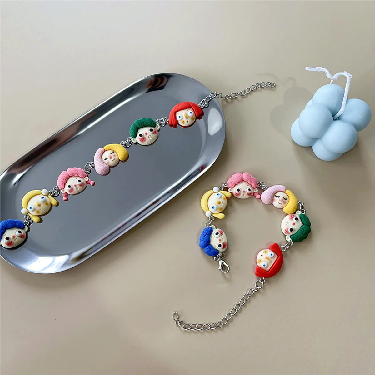 Cute Cartoon Doll Resin Wholesale Bracelets