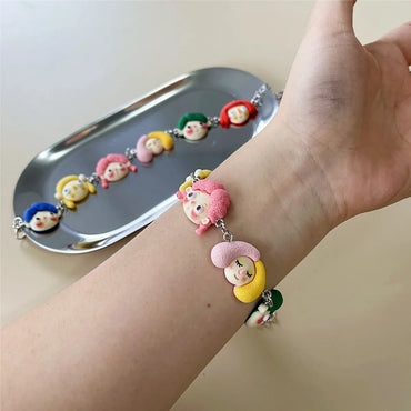 Cute Cartoon Doll Resin Wholesale Bracelets