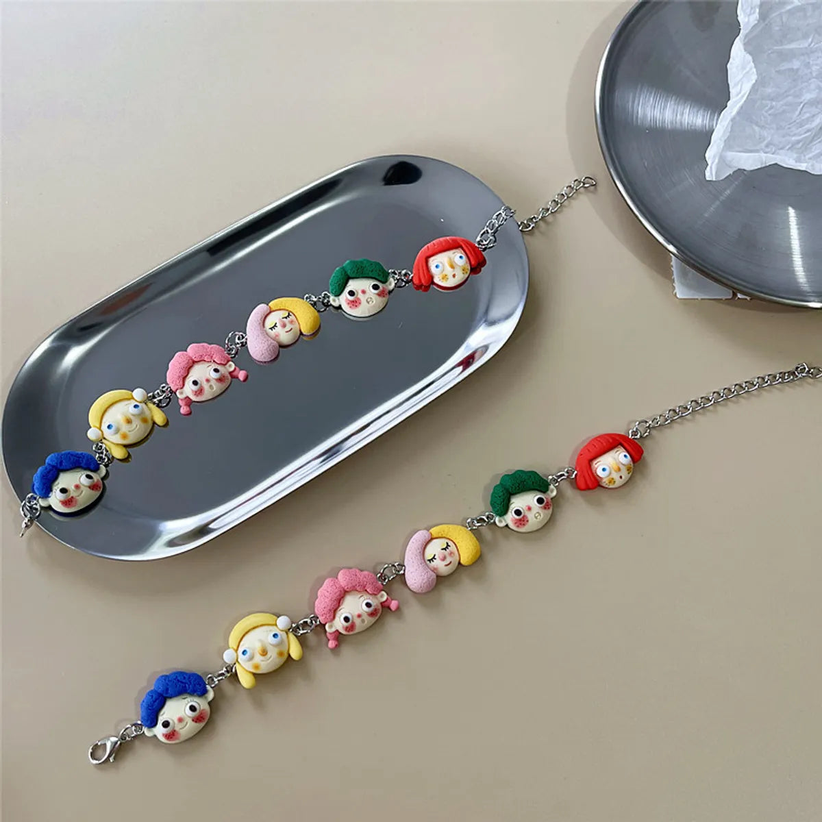 Cute Cartoon Doll Resin Wholesale Bracelets