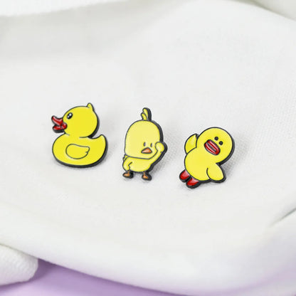 Cute Cartoon Duck Dripping Oil Alloy Brooch