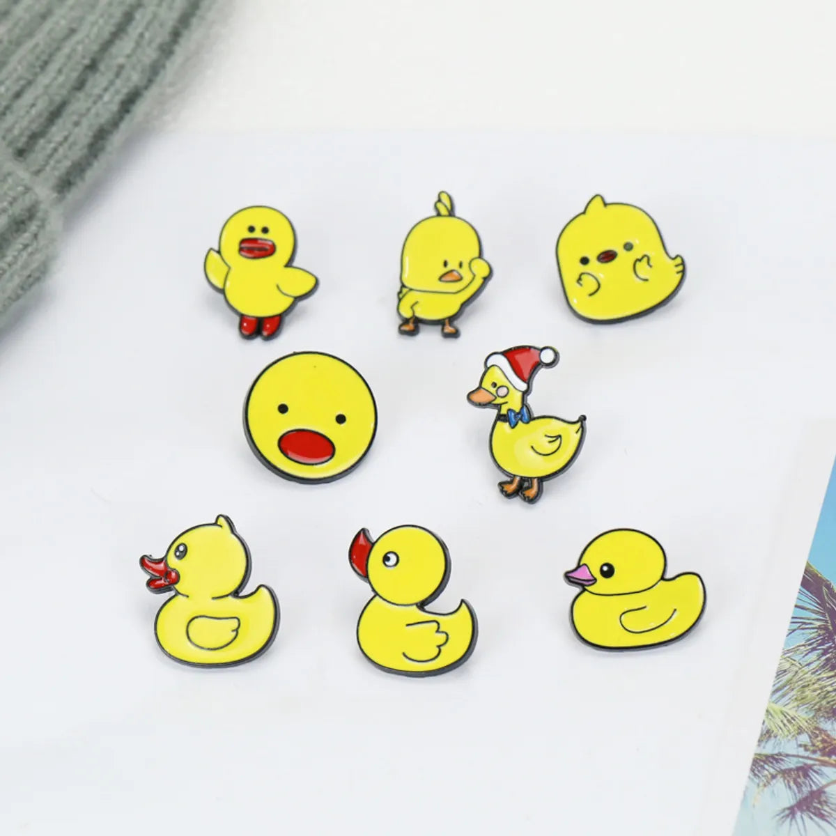 Cute Cartoon Duck Dripping Oil Alloy Brooch