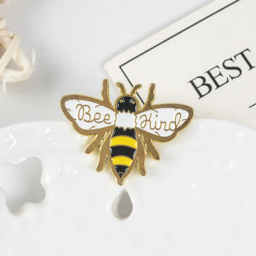 Cute Cartoon Fashion Bee Enamel Alloy Brooches