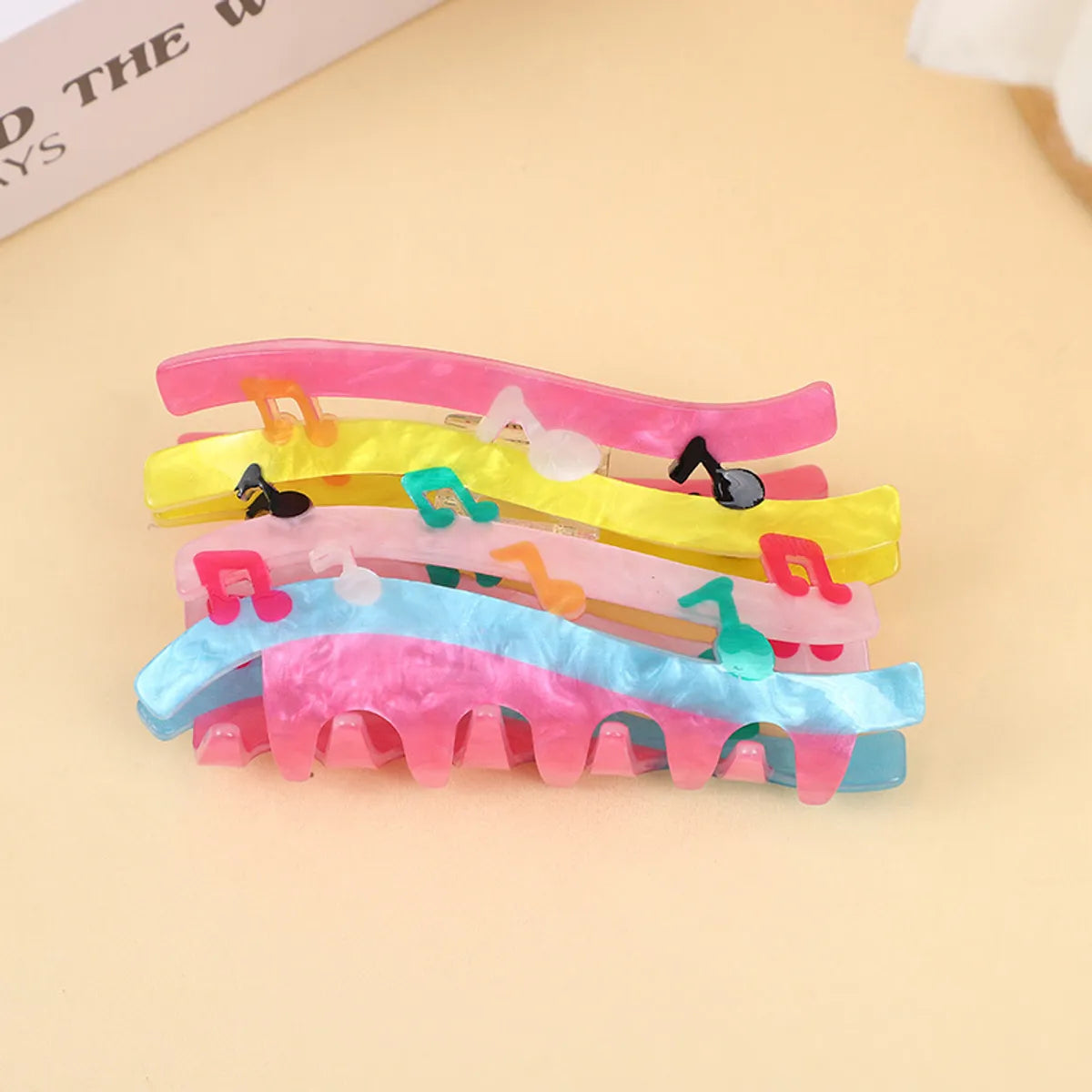 Women'S Cute Cartoon Flower Arylic Hair Claws