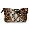 Cute Cartoon Leopard Polyester Square Makeup Bags