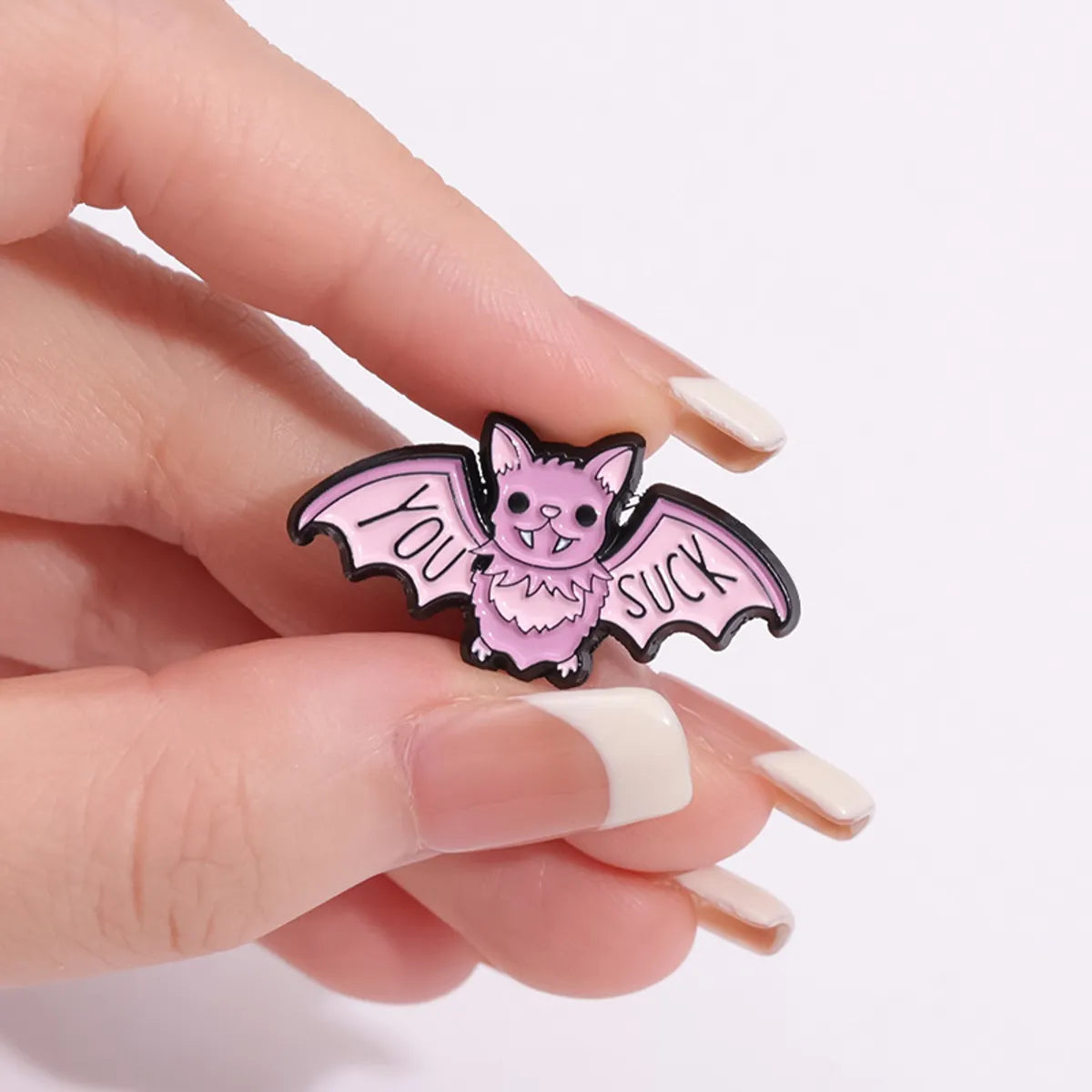 Cute Cartoon Letter Bat Alloy Plating Unisex Brooches