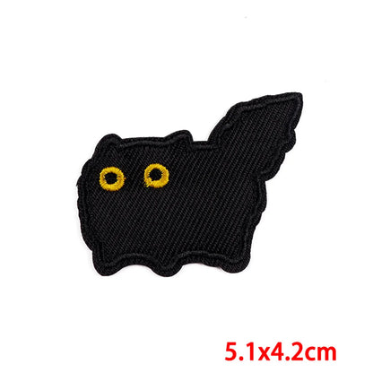 Cute Cartoon Letter Cat Cloth Cloth Sticker